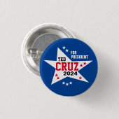 Badge Rond 2,50 Cm Ted Cruz 2024 (Devant & derrière)