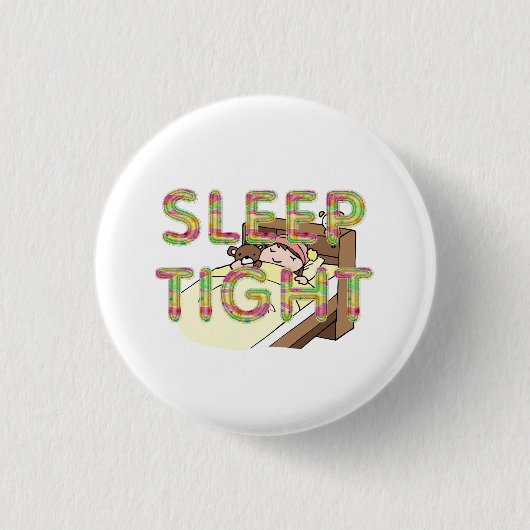 Badge Rond 2,50 Cm TEE Cute Sleep Slogan (Devant)