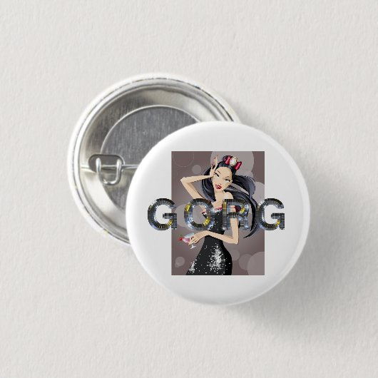 Badge Rond 2,50 Cm TEE Gorg Magnet (Devant & derrière)