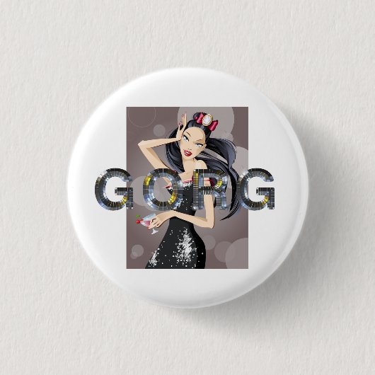 Badge Rond 2,50 Cm TEE Gorg Magnet (Devant)