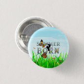 Badge Rond 2,50 Cm TEE Né en été (Devant & derrière)