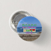 Badge Rond 2,50 Cm TEE Plage à Moi (Devant & derrière)