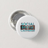 Badge Rond 2,50 Cm TEE Social Media Catfisher (Devant & derrière)