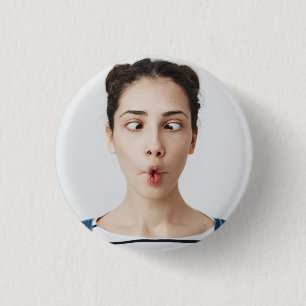 Badge Rond 2,50 Cm Téléchargez votre selfie drôle de visage