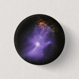 Badge Rond 2,50 Cm Télescopes X-Ray Ghomajorité Cosmique Main