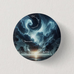 Badge Rond 2,50 Cm Tempête de tonnerre soudaine