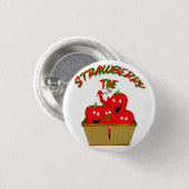 Badge Rond 2,50 Cm Temps de la fraise ! (Devant & derrière)