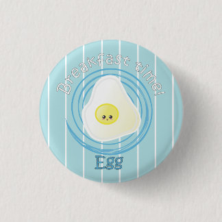 Badge Rond 2,50 Cm Temps de petit déjeuner - oeuf