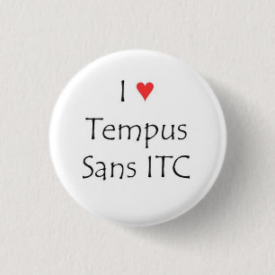 Badge Rond 2,50 Cm Tempus du coeur I sans l'ITC