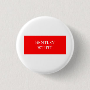 Badge Rond 2,50 Cm Tendance Rouge Blanc Style Simple Simple Plaque Vo