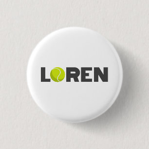 Badge Rond 2,50 Cm Tennis de Loren