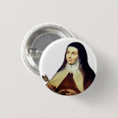 Badge Rond 2,50 Cm Teresa d'Ávila par Rubens (Devant & derrière)