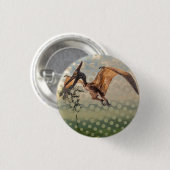 Badge Rond 2,50 Cm terodactilo (Devant & derrière)