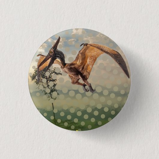Badge Rond 2,50 Cm terodactilo (Devant)
