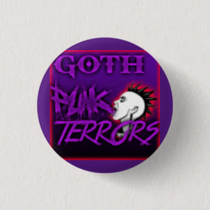 Badge Rond 2,50 Cm Terrains de Goth Punk