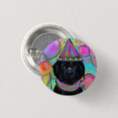 Badge Rond 2,50 Cm Terre-Neuve (Devant & derrière)