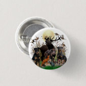 Badge Rond 2,50 Cm Terrier de chasse allemand (Jagdterrier)  (Devant & derrière)