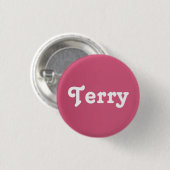 Badge Rond 2,50 Cm Terry bouton (Devant & derrière)