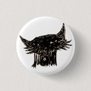 Badge Rond 2,50 Cm Tête de bande dessinée de poissons de Marley