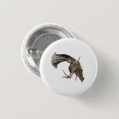 Badge Rond 2,50 Cm Tête de dragon médiéval (Devant & derrière)