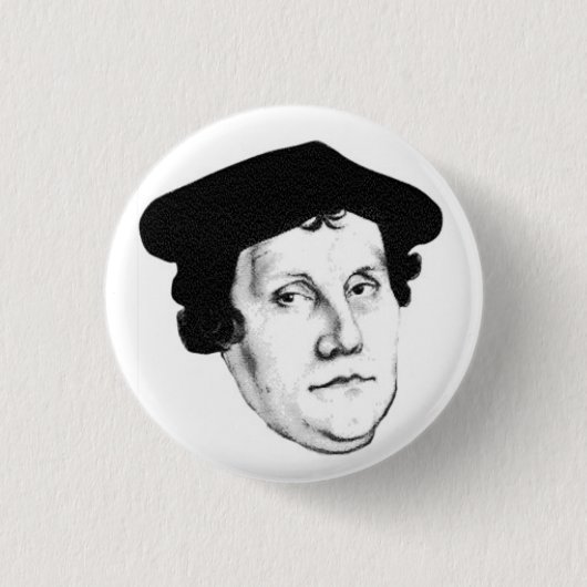 Badge Rond 2,50 Cm Tête de Luther (Devant)