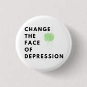 Badge Rond 2,50 Cm Tête de script_ChangetheFacebookDépression (Devant)