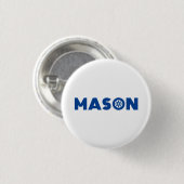 Badge Rond 2,50 Cm Tête Mason (Devant & derrière)