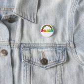Badge Rond 2,50 Cm Texte de la fierté et arc-en-ciel (En situation)