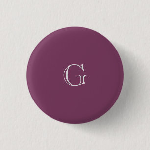 Badge Rond 2,50 Cm Texte modifiable de l'Arrière - plan Lilac violet