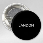 Badge Rond 2,50 Cm Texte modifiable moderne | Noir et blanc<br><div class="desc">Editable look minimaliste,  éditer comme vous voulez!</div>
