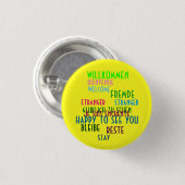 Badge Rond 2,50 Cm Textes de cabaret de Willkommen (Devant & derrière)