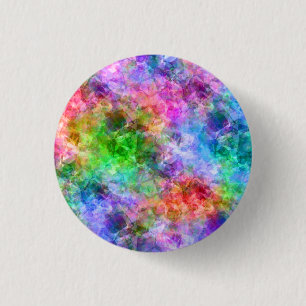 Badge Rond 2,50 Cm Texture chromée
