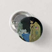 Badge Rond 2,50 Cm Thanksgiving de réfugié (Devant & derrière)