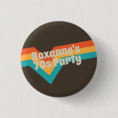 Badge Rond 2,50 Cm That 70s Party Frisbee (Devant)