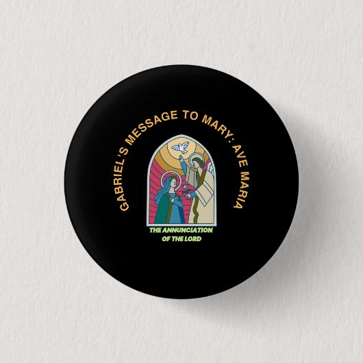 Badge Rond 2,50 Cm The Annunciation of the Lord (Devant)