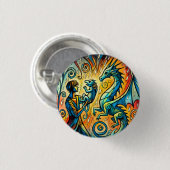 Badge Rond 2,50 Cm the dragon keeper (Devant & derrière)