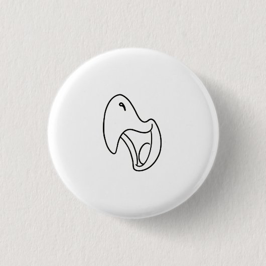 Badge Rond 2,50 Cm Thème cri de perroquet (Devant)
