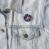 Badge Rond 2,50 Cm Thème de l'espace et des planètes (En situation)