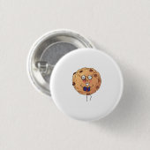 Badge Rond 2,50 Cm Thème de nourriture de cookie mignon (Devant & derrière)