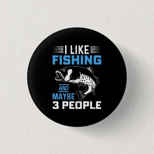 Badge Rond 2,50 Cm Thème pêche  (Devant)
