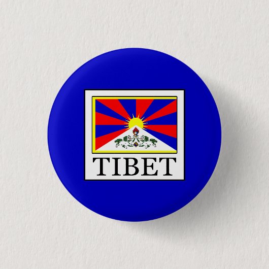 Badge Rond 2,50 Cm Tibet (Devant)