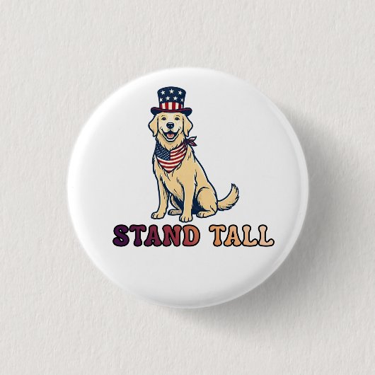 BADGE ROND 2,50 CM TIENS-TOI DEBOUT (Devant)