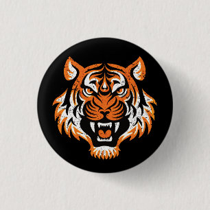 Badge Rond 2,50 Cm Tiger