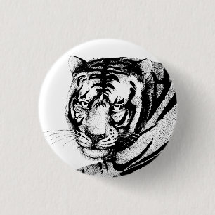 BADGE ROND 2,50 CM TIGER