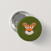 Badge Rond 2,50 Cm Tigre (Devant & derrière)