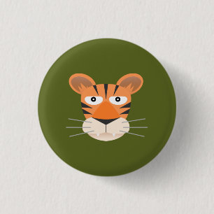 Badge Rond 2,50 Cm Tigre
