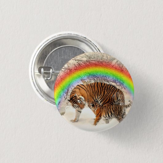 Badge Rond 2,50 Cm Tigre (Devant & derrière)