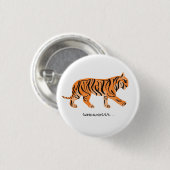 Badge Rond 2,50 Cm Tigre (Devant & derrière)