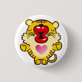 Badge Rond 2,50 Cm tigre embrassant