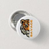 Badge Rond 2,50 Cm Tigre Sauvage (Devant & derrière)